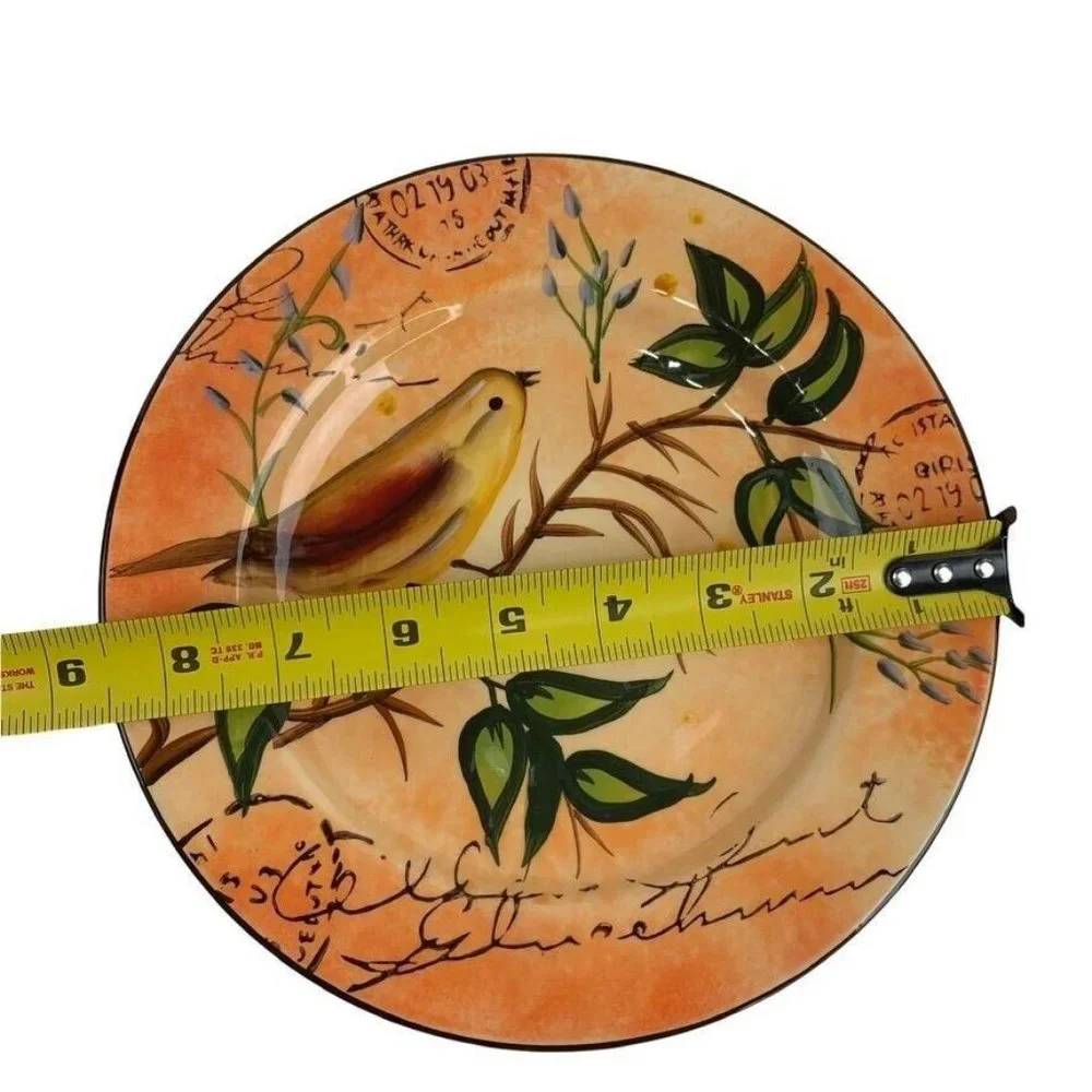 Pier 1 Bird Salad Dessert Lunch Plates 8.5